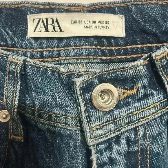 BNWT Zara men’s loose cropped fit  jeans size 30 - Picture 4 of 6